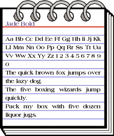 Jade Bold animated font preview Jade Bold animated font preview