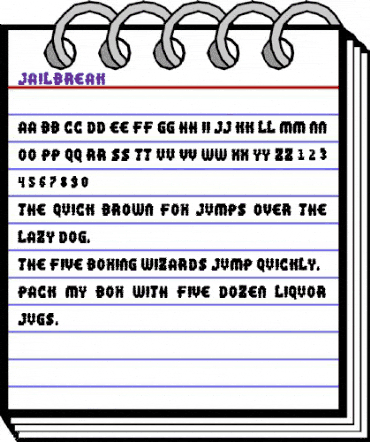 Jailbreak Regular animated font preview