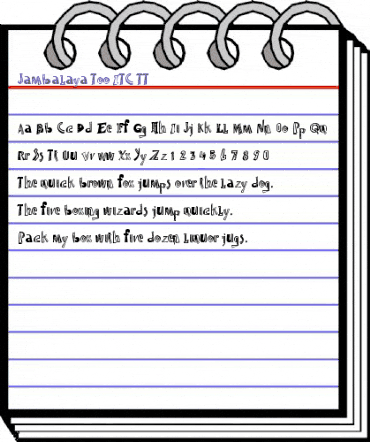 Jambalaya Too ITC TT Roman animated font preview Jambalaya Too ITC TT Roman animated font preview