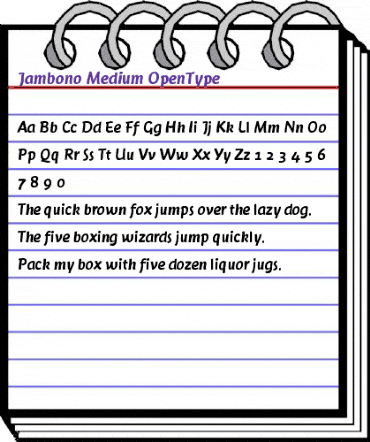 Jambono-Medium Regular animated font preview Jambono-Medium Regular animated font preview