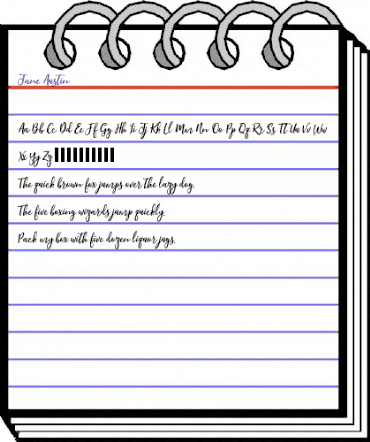 Jane Austin Regular animated font preview Jane Austin Regular animated font preview