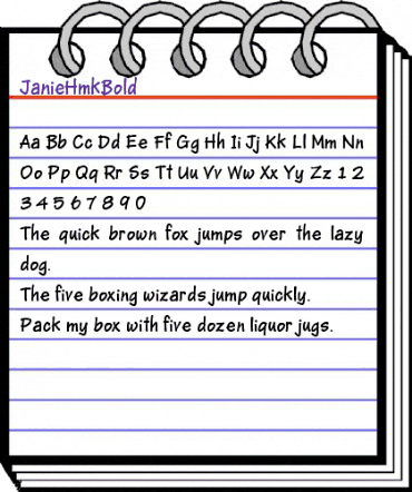 JanieHmkBold Regular animated font preview JanieHmkBold Regular animated font preview