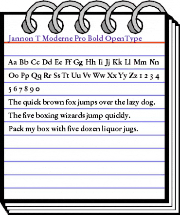 Jannon T Moderne Pro Bold animated font preview Jannon T Moderne Pro Bold animated font preview