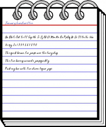 January Regular animated font preview