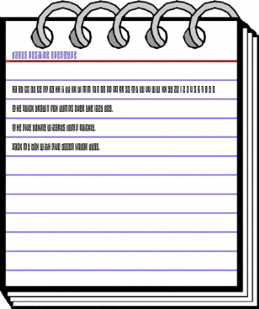 Janus Positive animated font preview Janus Positive animated font preview