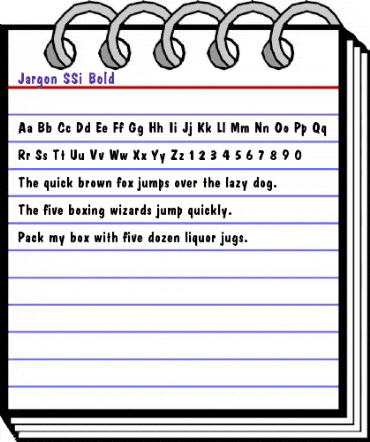 Jargon SSi Bold animated font preview