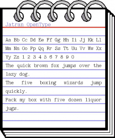 Jatran Regular animated font preview Jatran Regular animated font preview