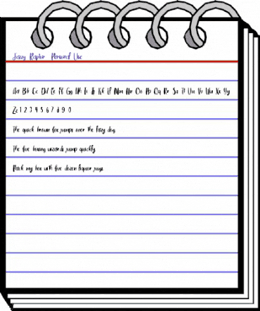 Jazzy Raptor - Personal Use Regular animated font preview