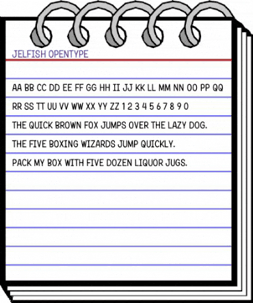 Jelfish Regular animated font preview