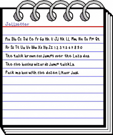 Jellsetter Regular animated font preview