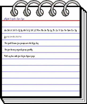 jellyfish Regular animated font preview