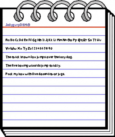 Jellygurp DEMO Regular animated font preview