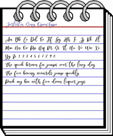 Jerlista Siny Regular animated font preview