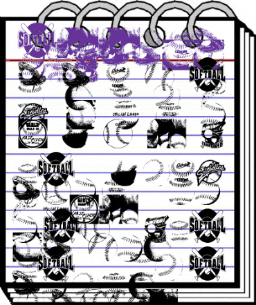 Jessica's Softball Font Regular animated font preview