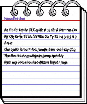 JesusBrother Medium animated font preview