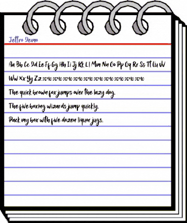 Jettro Demo Regular animated font preview