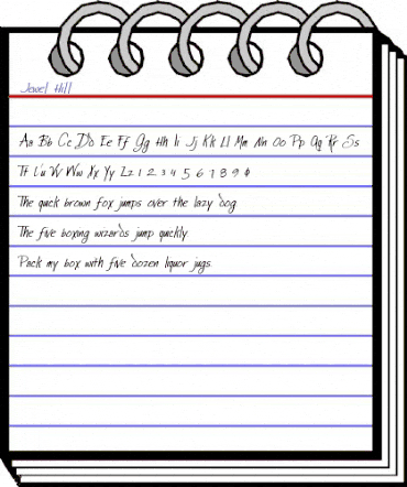 Jewel Hill Regular animated font preview