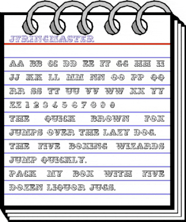 JFRingmaster Regular animated font preview