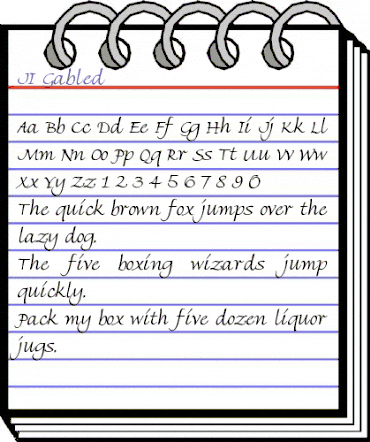 Hand Write Regular animated font preview