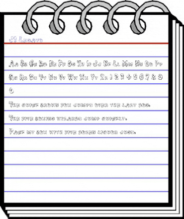 Melting Ice Regular animated font preview