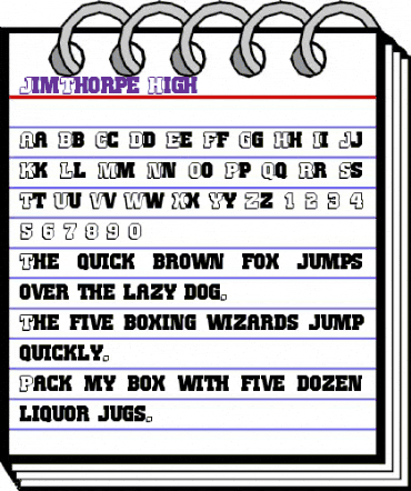 JimThorpe High animated font preview JimThorpe High animated font preview