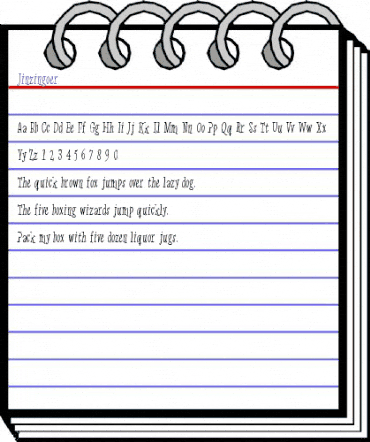 Jinzingoer Regular animated font preview