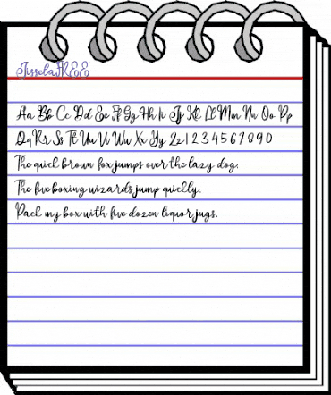 Jissela FREE Regular animated font preview