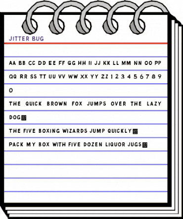 Jitter Bug - Demo Regular animated font preview