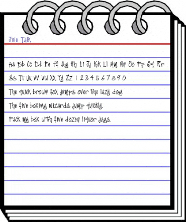 Jive Talk Regular animated font preview