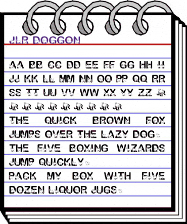 JLR Doggon! Regular animated font preview JLR Doggon! Regular animated font preview