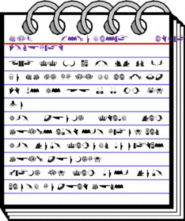 JMH Espinosa Ornaments Regular animated font preview