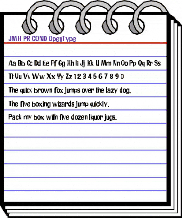 JMH PR COND Regular animated font preview JMH PR COND Regular animated font preview