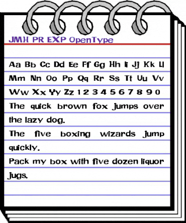 JMH PR EXP Regular animated font preview JMH PR EXP Regular animated font preview