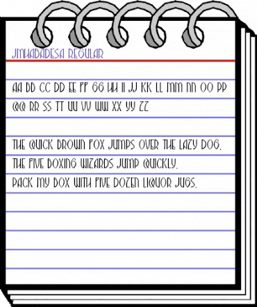 JMH Abadesa Regular animated font preview