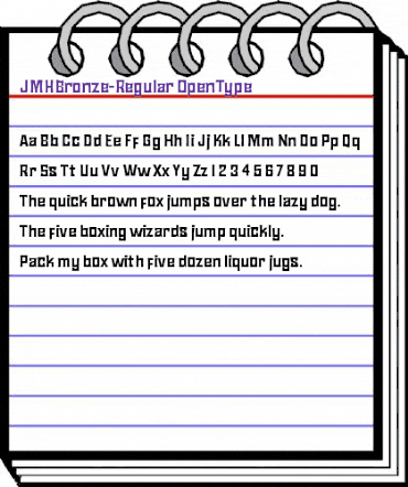JMH Bronze Regular animated font preview