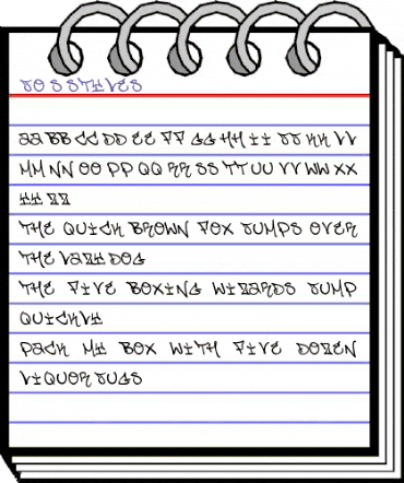 Jo's Styles Regular animated font preview