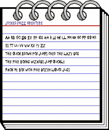Jocker FREE Regular animated font preview