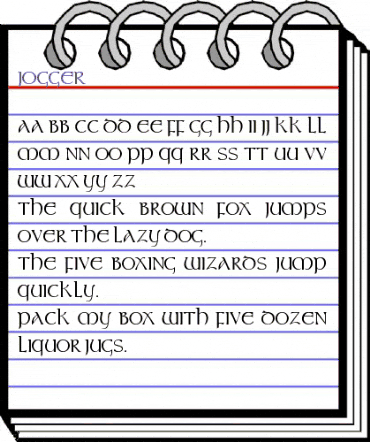 Jogger Normal animated font preview