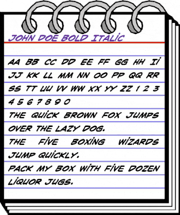 John Doe Regular animated font preview John Doe Regular animated font preview