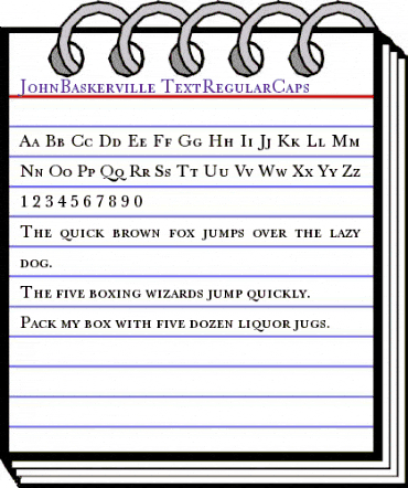 JohnBaskerville Regular animated font preview