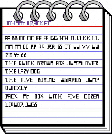 Johnny Bracket Regular animated font preview Johnny Bracket Regular animated font preview