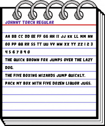 Johnny Torch Regular animated font preview Johnny Torch Regular animated font preview