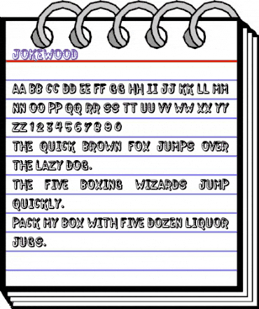 Jokewood Regular animated font preview Jokewood Regular animated font preview