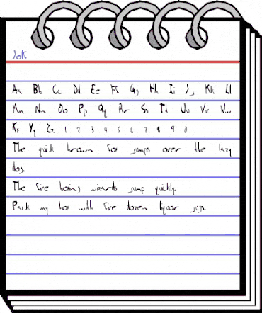 Jolf Regular animated font preview