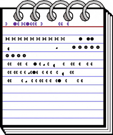 JournalDingbatsFourSSK Regular animated font preview JournalDingbatsFourSSK Regular animated font preview