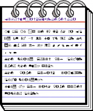 JournalDingbatsSevenSSi Regular animated font preview