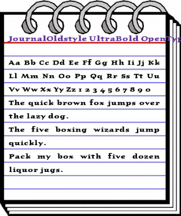 JournalOldstyle-UltraBold Ultra Bold animated font preview JournalOldstyle-UltraBold Ultra Bold animated font preview