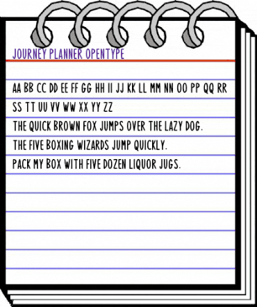 Journey Planner Regular animated font preview Journey Planner Regular animated font preview