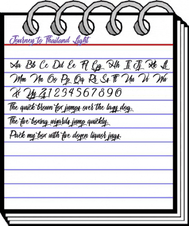 Journey to Thailand Light Regular animated font preview Journey to Thailand Light Regular animated font preview