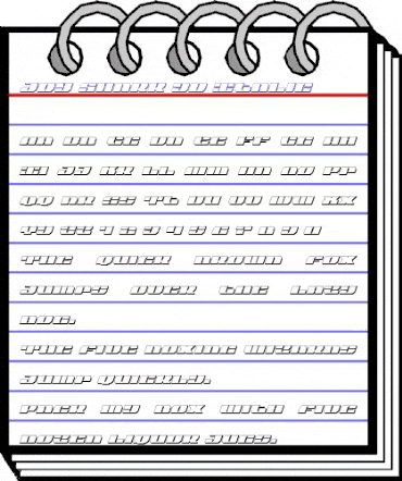 Joy Shark 3D Italic Italic animated font preview